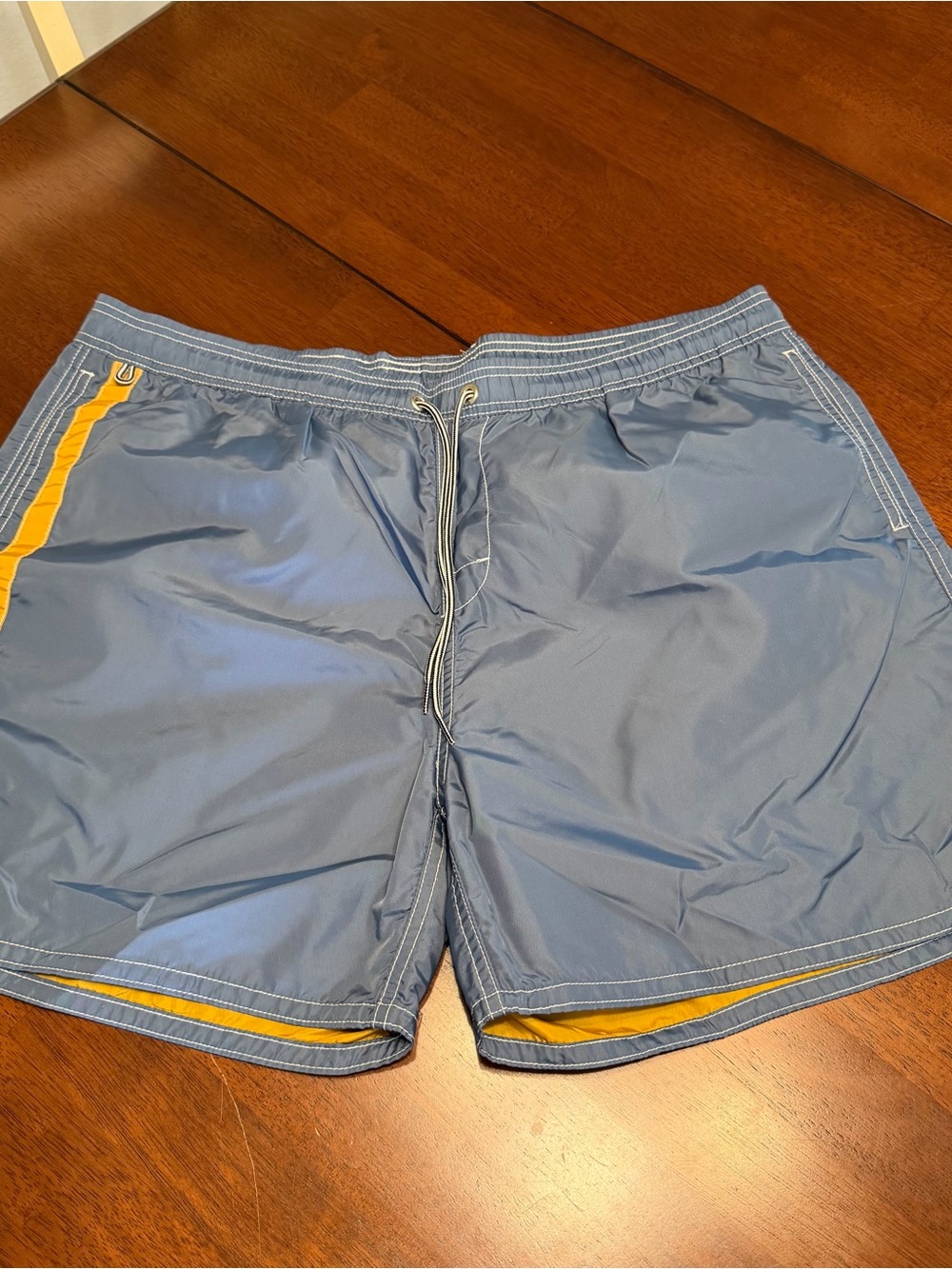Birdwell Beach Britches Swim Trunks Boardshorts Mens 2XL Blue Nylon Surf Beach